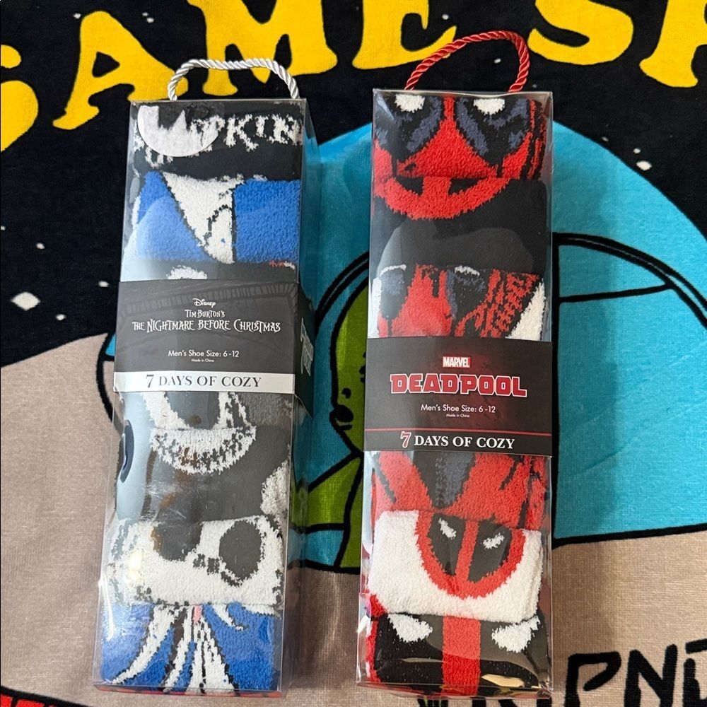 7 Days of Cozy Crew Socks - 6-12  2 Sets of 7 Socks ( Total 14 Socks )